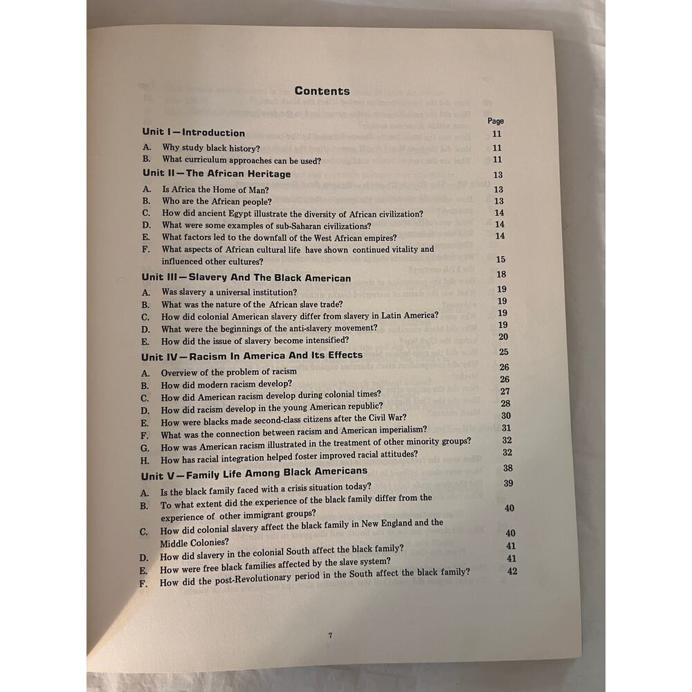 1972 History of Black Americans UFT Study Guide Black History Hardcover Book - Picture 9 of 16